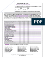 Interview Checklist 