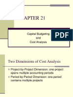 Capital Budgeting and Cost Analysis