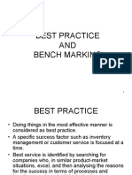 Best Practices & Bench Marking