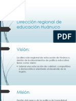 Dirección Regional de Educación Huánuco (Diapositivas)