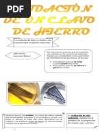 Oxidacion de Un Clavo de Hierro