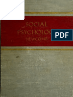 Social Psychology - Newcomb