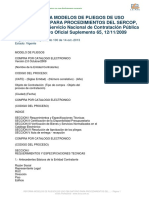 1reforma - Modelos - de Pliegos de Uso Obligatorio para Procedimientos Del Sercop