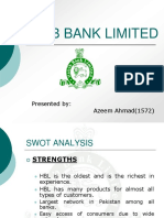 HBL Swot Analysis