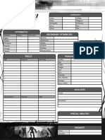 CthulhuTech - Character Sheet - B&W