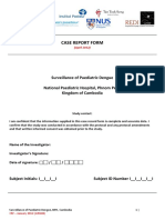 Case Report Form: Surveillance of Paediatric Dengue National Paediatric Hospital, Phnom Penh Kingdom of Cambodia