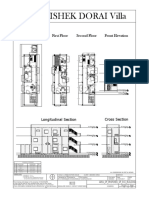 Mr. Abishek Dorai Villa: Ground Floor First Floor Second Floor Front Elevation