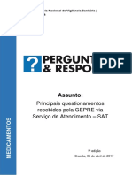 Perguntas e Respostas - Regularidade, Intercambialidade e Pós-Registro de Medicamentos Genéricos, Similares e Novos