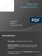 Introduction - Reasons - Forecasting Methods