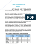 Analisis de La Politica de Educacion Equidad