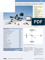 Coherence and Width of Spectral Lines With Michelson Interferometer