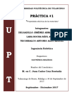 Reporte de Practica #1 - Conductores, Semiconductores y Aislantes