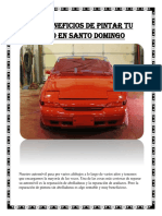 Los Beneficios de Pintar Tu Auto en Santo Domingo