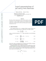 On Integral Representations of Q - Gamma and Q-Beta Functions