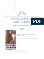 Ensayo Que Es Una Constitución