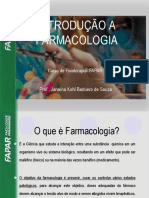 Aula 1 - Farmacologia para Fisioterapia