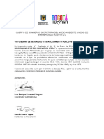 Certificado Bomberos