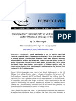 BESA Center Perspectives Paper No 112, Jul12-10 (Max Singer - Handling The Tectonic Shift in US Foreign Policy Under Obama, A Strategy For Israel)