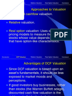 Approaches To Valuation Discounted Cashflow Relative Real Option