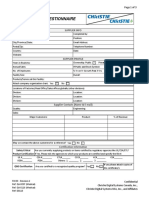 Christie Supplier Questionnaire