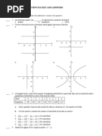 Alg - 2 Final Exam Review Packet and Answers