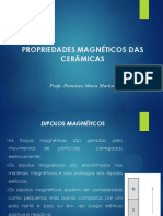 Aula 1 - Propriedades Magnéticas Das Cerâmicas