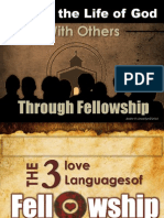 Sharing The Life of God Through Fellowship - The 3 Love Languages of Fellowship