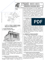 História - Pré-Vestibular Impacto - Grécia - Formação Da Sociedade Grega