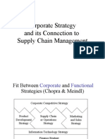 Corporate Strategy and Its Connection To Supply Chain Management