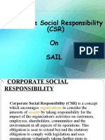 Corporate Social Responsibility (CSR) On Sail