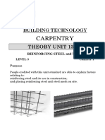 UNIT13009Theory Reinforcing Steel