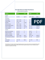 UHMW (Ultra High Molecular Weight Polyethylene) : General Material Properties