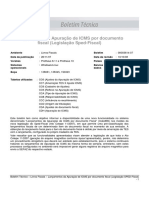 FIS - Lançamentos Da Apuração de ICMS Por Documento Fiscal