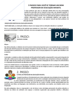 5 Passos para Você Se Tornar Um Bom Professor de Educação Infantil