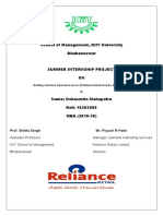 Reliance Retail Sip Report