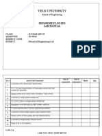 Electrical Engineering Lab Manual For II Mech Part I