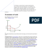 Economies & Diseconomies of Scale