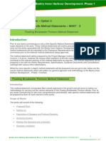 Floating Breakwater Pontoon Method Statement