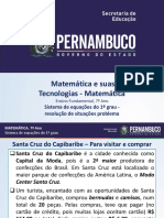 Sistema de Equações Do 1º Grau - Resolução de Situações Problema