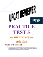 UPCAT Reviewer Practice Test 5