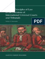 Fabian O. Raimondo-General Principles of Law in The Decisions of International Criminal Courts and Tribunals (2008) PDF