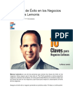 10 Claves de Éxito en Los Negocios Por Marcus Lemonis