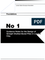 London District Surveyors Association Guidance Note 1 London Clay Piles