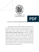 Sentencia Que Declara Procedente Extradición Del Presidente de Globovisión