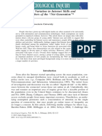 Digital Na (T) Ives? Variation in Internet Skills and Uses Among Members of The Net Generation''