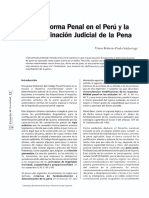 La Reforma Judicial en El Perú y La Determinación de La Pena - Victor Prado Saldarriaga