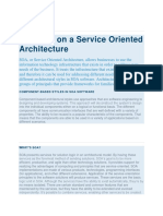 Software On A Service Oriented Architecture: Component-Based Styles in Soa Software