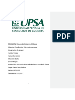 Trabajo de Exportacion Desde Bolivia A Estados Unidos