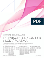 Televisor LCD Con Led / LCD / Plasma: Manual Del Usuario