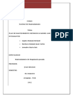 Plan de Mantenimiento